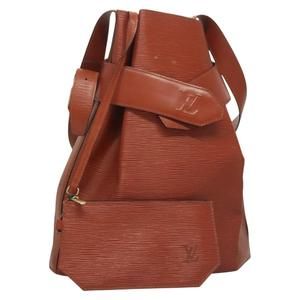 LOUIS VUITTON Epi Sac Depaule GM Shoulder Bag Brown M80193 LV Auth 125631